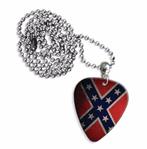 Plectrum ketting of sleutelhanger van Confederate rebel vlag, Ophalen of Verzenden, Nieuw