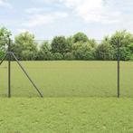 vidaXL Gelaste Draadomheining met 13 Posts Grijs 1.4x25 m, Verzenden, Nieuw, IJzer