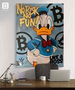 Xavier Van Walsem (1980) - Donald Duck No risk no fun, Antiek en Kunst, Kunst | Schilderijen | Modern