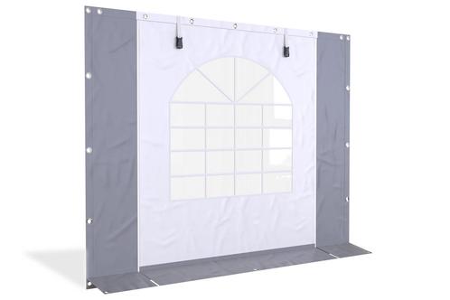 Partytent zijwand PVC met raam en ritsen 3 mtr 220cm hoog, Tuin en Terras, Partytenten, Partytent, Nieuw, 2 meter of meer, Verzenden