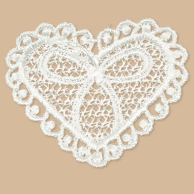 Gehaakte harten 5 cm. 1 pak 12 stuks Applicatie hart, Huis en Inrichting, Woonaccessoires | Kunstplanten en Kunstbloemen, Nieuw