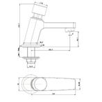 Best-Design Chrome Delay-Lorim Toiletkraan, Ophalen of Verzenden, Nieuw