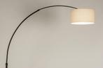 Rietveld Vloerlampen - Zwart, Beige, Zand - Stof, Metaal, Huis en Inrichting, Lampen | Vloerlampen, Verzenden, Nieuw