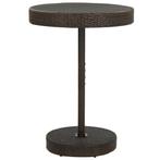 vidaXL Tuintafel 75,5x106 cm poly rattan bruin, Tuin en Terras, Tuintafels, Verzenden, Nieuw