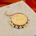 Gouden hanger van 10 gulden munt | Koning Willem De Derde..., Ophalen of Verzenden, Gebruikt, Goud, Overige merken