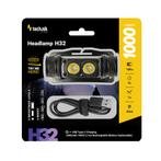 Technik H32 Dubbellens LED Hoofdlamp – 1000lm – Dual Bea, Ophalen of Verzenden, Nieuw