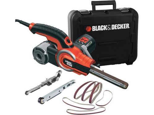 BLACK+DECKER KA902EK-QS Powerfile Bandschuurmachine - 400W -, Tuin en Terras, Hand-tuingereedschap, Zo goed als nieuw, Verzenden