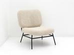 Fauteuil - crème teddy - 4-poot zwart, Werkplek, Ophalen of Verzenden, Gebruikt, Overige typen