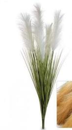 Gynerium Pluimen Wit Kunstbloem 100 cm per stuk, Huis en Inrichting, Woonaccessoires | Kunstplanten en Kunstbloemen, Ophalen of Verzenden