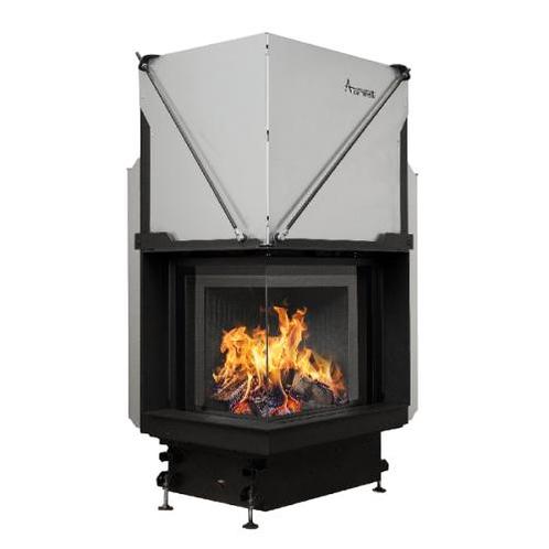 Inbouw Houtkachel Quattro 50 Links Glas Premium Edition, Huis en Inrichting, Kachels, Verzenden