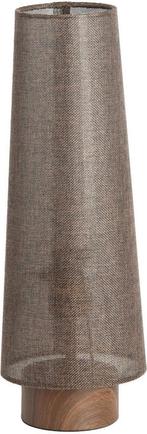 2dekans | Light & Living Tafellamp Howie 42 cm - Donkerbruin, Huis en Inrichting, Lampen | Tafellampen, Ophalen of Verzenden, Zo goed als nieuw