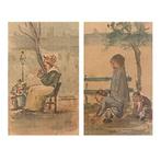 Claude Emile Schuffenecker (1851-1934) - Marchande de fleurs, Antiek en Kunst, Kunst | Schilderijen | Klassiek