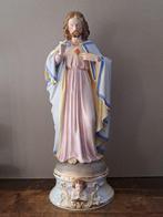 Beeld, Heilig Hart van Jezus - XL - 46 cm - Biscuit, Antiek en Kunst