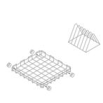 GGM Gastro | Korf voor pannenwasmachine - 665x665mm | KTSS66, Verzenden