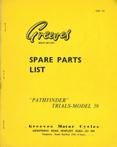 1970 - Greeves - Spare Parts List - 'Pathfinder' Model 59