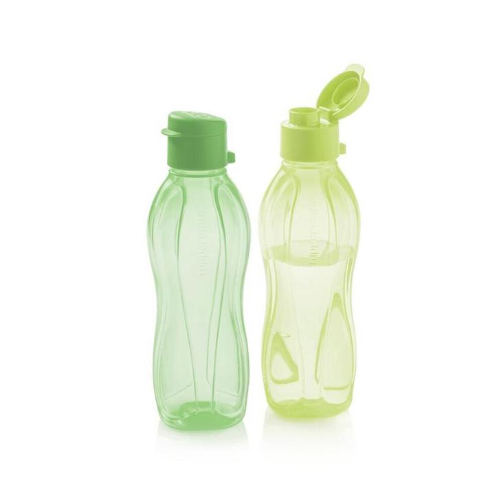 Tupperware 2 Waterfles (Eco)sen Plus 500 ml GeelGroen, Huis en Inrichting, Keuken | Tupperware, Geel, Groen, Nieuw