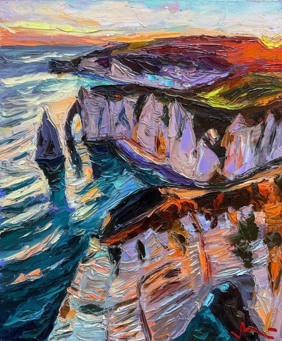 Ludovic Labbé - Etretat, Antiek en Kunst, Kunst | Schilderijen | Modern