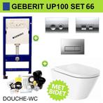 Geberit UP100 set66 Douche WC Wiesbaden Vesta ECO Randloos, Ophalen of Verzenden, Nieuw, Overige typen