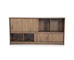Dressoir Milo 180x42cm - bruin | Eleonora, Huis en Inrichting, Ophalen of Verzenden, Nieuw