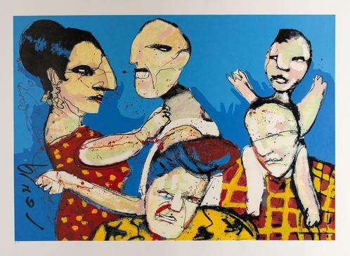 Herman Brood Zeefdruk: Family Affair, Antiek en Kunst, Kunst | Litho's en Zeefdrukken, Ophalen of Verzenden