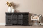 Dressoir Mangohout Milan 200 Zwart