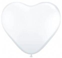 Ballon 30cm. Hartvorm wit 8 stuks & Ballon 30cm. Har, Hobby en Vrije tijd, Knutselen, Nieuw, Ophalen of Verzenden