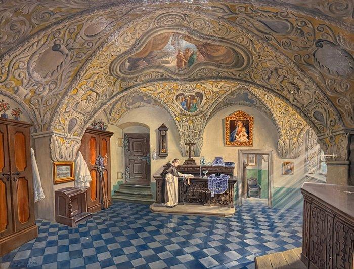 Italiaanse school (XX) - die Dominikaner Bastei in Graz,, Antiek en Kunst, Kunst | Schilderijen | Klassiek