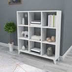 [en.casa] Boekenkast Svedala schap 100x88x20 cm wit, Huis en Inrichting, Kasten | Boekenkasten, Verzenden, Nieuw