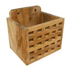 Teak Blokrooster bak 15x12x14cm, Ophalen of Verzenden, Nieuw