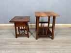 Plantentafel - Hout - 2 art deco plantentafels