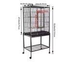 Rollende Vogelkooi met Wielen en Zitstokken voor Papegaaien, Dieren en Toebehoren, Vogels | Hokken en Kooien, Verzenden, Nieuw