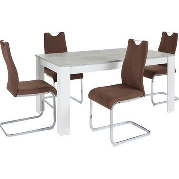 Home affaire Eethoek Milano 4 stoelen en 1 tafel (set, beschikbaar voor biedingen