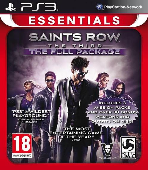 Saints Row The Third the Full Package (essentials) (PlayS..., Spelcomputers en Games, Games | Sony PlayStation 3, Gebruikt, Vanaf 12 jaar