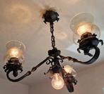 Handmade - Kroonluchter - Smeedijzer - 3+1 Lights, Antiek en Kunst
