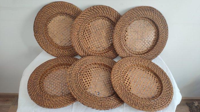 Flamant - Onderbord (6) - Bamboe, Rattan, cannage, wilg -, Antiek en Kunst, Antiek | Meubels | Tafels