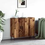 vidaXL Dressoir Bruin 90 x 34 x 80 cm Bewerkt hout, Huis en Inrichting, Verzenden, Nieuw, Overige houtsoorten, Minder dan 50 cm