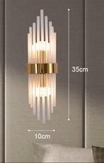 Luxe Gouden Wandlamp met Kristal – Moderne LED Verlichting, Huis en Inrichting, Lampen | Hanglampen, Verzenden, Nieuw