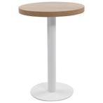 vidaXL Bistrotafel 60 cm MDF lichtbruin, Verzenden, Nieuw