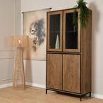 Vitrinekast RichWood | 100 cm - Meerdere afmetingen, Huis en Inrichting, Kasten | Vitrinekasten, Ophalen of Verzenden, Nieuw