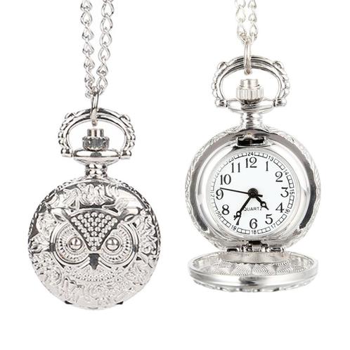 Fako® - Kettinghorloge - Uiltje - Zilverkleurig, Sieraden, Tassen en Uiterlijk, Horloges | Heren, Verzenden
