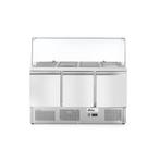 Arktic Saladette met 3 deuren en glazen vitrine 380L, Hobby en Vrije tijd, Verzenden, Nieuw