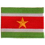 Strijkapplicatie 8x6cm vlag Suriname NIEUW, Hobby en Vrije tijd, Ophalen of Verzenden, Nieuw
