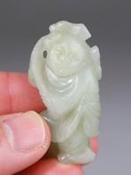 Chinese Plaquette Hanger - Hoho Brother - Lichte Jade -, Antiek en Kunst