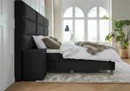 ACTIE! Boxspring Lissabon 140 200 Zwart, Verzenden, Zwart, Nieuw, 140 cm