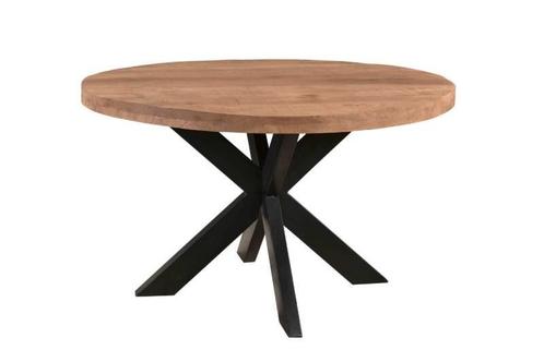 Ronde Eettafel Sturdy Round – Mangohout | 120 cm, Huis en Inrichting, Tafels | Eettafels, Ophalen