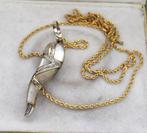 Hanger - 18 karaat Witgoud - 0.31ct. tw. - Vintage, Sieraden, Tassen en Uiterlijk, Antieke sieraden