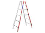 Dubbele ladder, tweezijdig beklimbaar Hymer 4023 2x5 sporten, Verzenden, Zo goed als nieuw