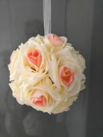Bloemenbal pomander – roseball crème/roze rose, Ophalen of Verzenden, Nieuw