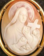 Zonder Minimumprijs - Cameo Brons, Verguld, Schelp cameo XIX