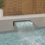 vidaXL Waterval met LEDs 60x34x14 cm roestvrij staal 304, Verzenden, Nieuw